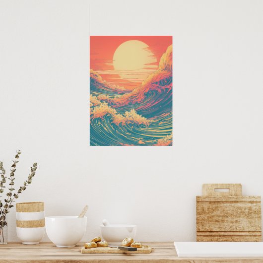 stralingsgetij poster (Keuken)