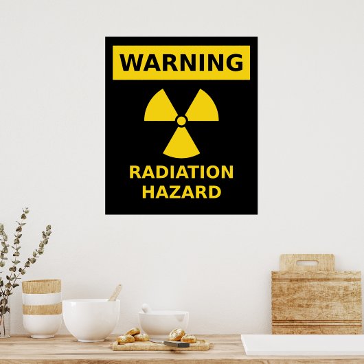 Stralingsgevaar Poster (Keuken)