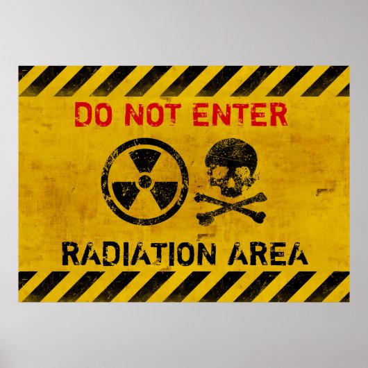 Stralingsgevaar Poster (Voorkant)