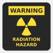 Stralingsgevaar Sticker (Voorkant)