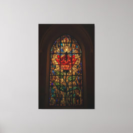 stralingsglas van Roos Canvas Afdruk