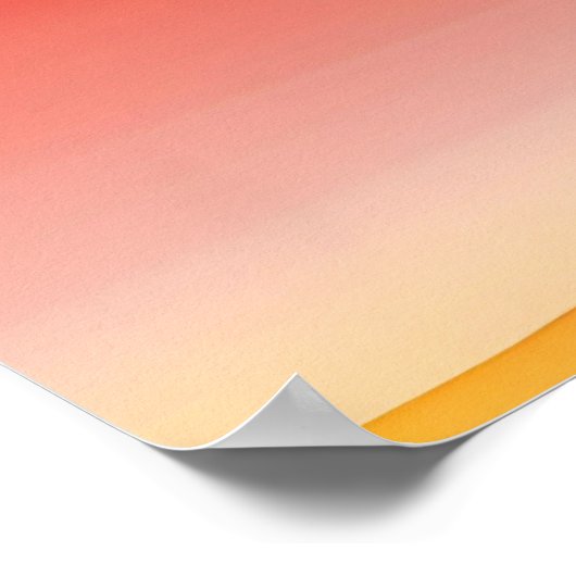 Stralingsgradiënt - Intense kunst voor kleuroverga Poster (Hoek)