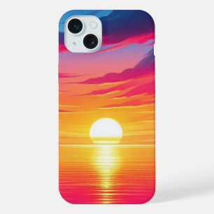 Stralingshorizon: Zonsondergang Glow iPhone 15 Plus Case