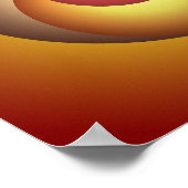 Stralingslagen: zonsondergangschakeringen in conce poster (Hoek)