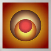 Stralingslagen: zonsondergangschakeringen in conce poster (Voorkant)