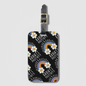 Stralingspositiviteit | Kleurrijke regenboog en bl Bagagelabel (Voorkant (verticaal))