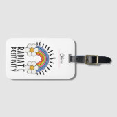 Stralingspositiviteit | Kleurrijke regenboog en bl Bagagelabel (Voorkant (horizontaal))