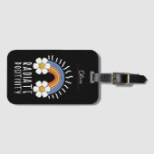 Stralingspositiviteit | Kleurrijke regenboog en bl Bagagelabel (Voorkant (horizontaal))