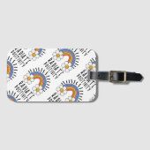 Stralingspositiviteit | Kleurrijke regenboog en bl Bagagelabel (Voorkant (horizontaal))