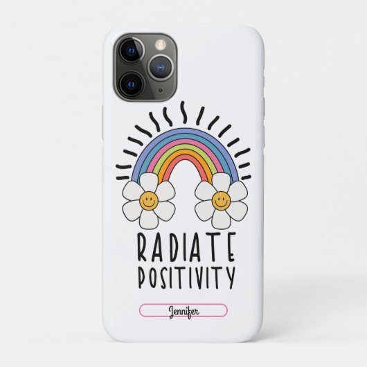 Stralingspositiviteit | Kleurrijke regenboog en bl Case-Mate iPhone Case (Achterkant)