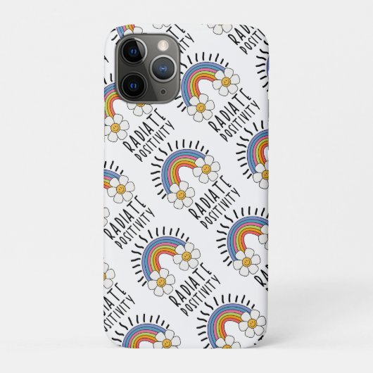 Stralingspositiviteit | Kleurrijke regenboog en bl Case-Mate iPhone Case (Achterkant)