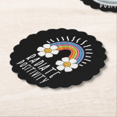 Stralingspositiviteit | Kleurrijke regenboog en bl Kartonnen Onderzetters (Gekanteld)