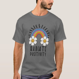 Stralingspositiviteit | Kleurrijke regenboog en bl T-shirt