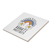 Stralingspositiviteit | Kleurrijke regenboog en bl Tegeltje (Zijkant)