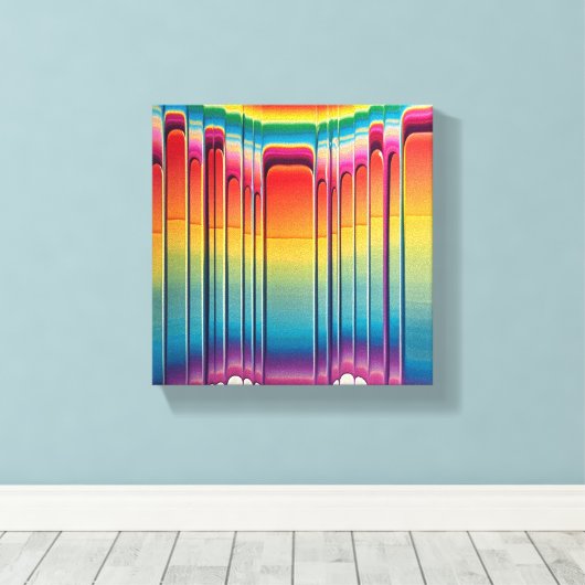 stralingsspectrum canvas afdruk (Insitu (Houten vloer))