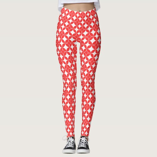 stralingsstarburst geometrisch leggings (Voorkant)