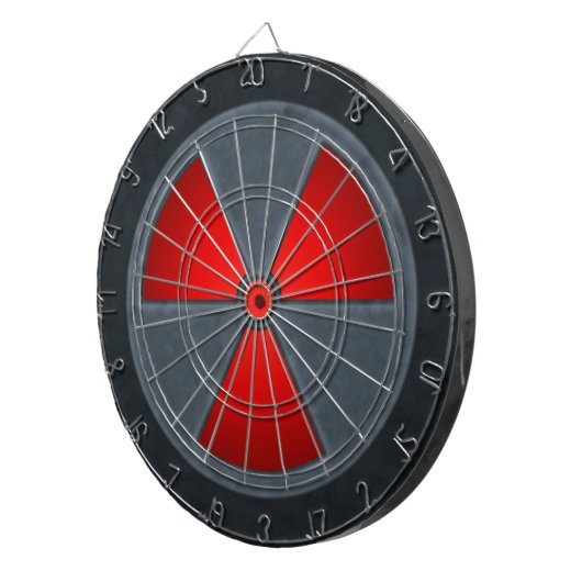 Stralingssymbool Dart Board Dartbord (Voorkant Rechts)