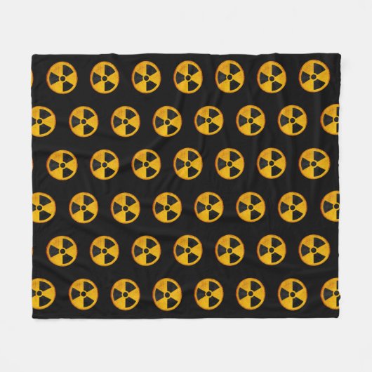 Stralingssymbool Fleece Deken (Voorkant (Horizontaal))