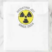 Stralingssymbool Radiating Joy sinds 2024 Ronde Sticker (Tas)