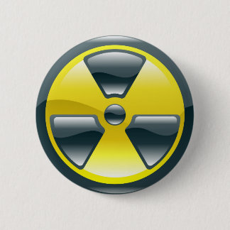stralingssymbool ronde button 5,7 cm