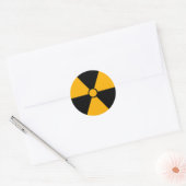 Stralingssymbool Ronde Sticker (Envelop)