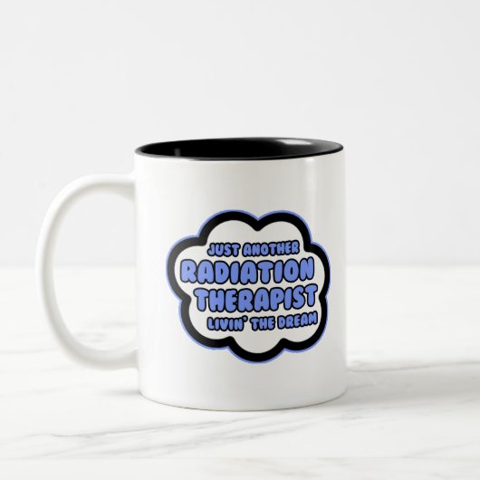 Stralingstherapie ... De droom van Livin Tweekleurige Koffiemok (Links)