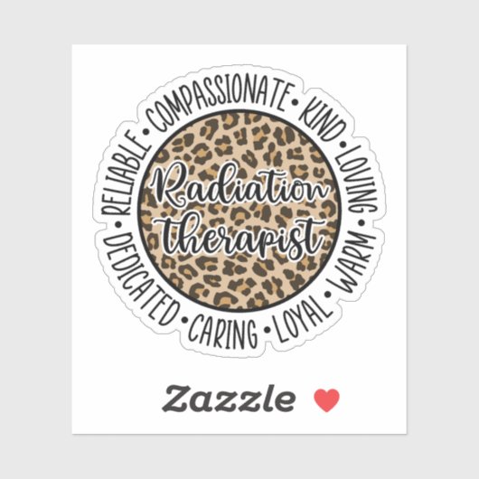 Stralingstherapie, Rad Therapy Afstudeerder Gift Sticker (Vel)