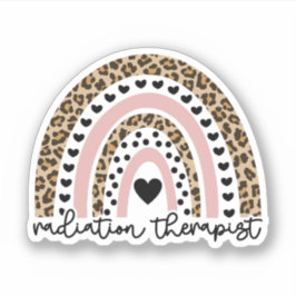 Stralingstherapie regenboog, Rad Therapy Afstudeer Sticker