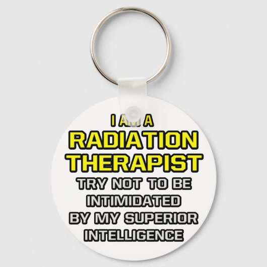 Stralingstherapie...superieure intelligentie sleutelhanger (Voorkant)