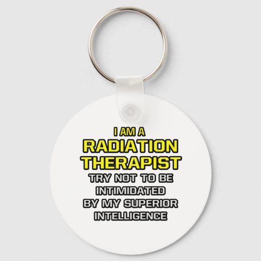 Stralingstherapie...superieure intelligentie sleutelhanger (Voorkant)