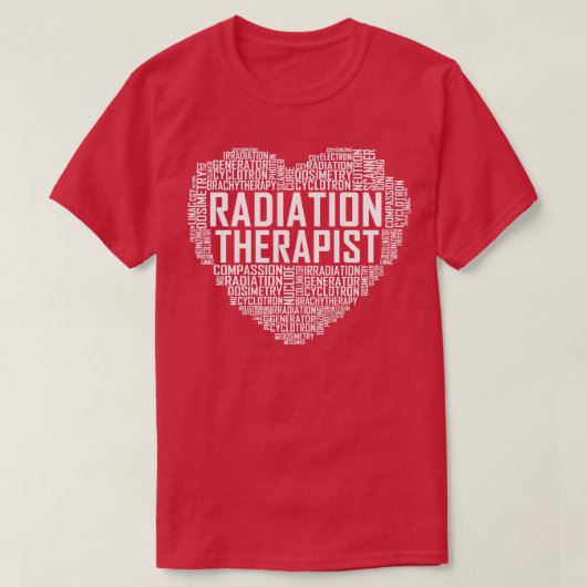 Stralingstherapie Therapistisch hart T-shirt (Design voorkant)