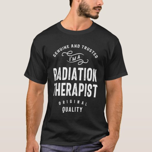 Stralingstherapie Therapistische functie Titel T-shirt (Voorkant)