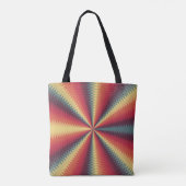 stralingsvortex caleidoscoop tote bag (Achterkant)