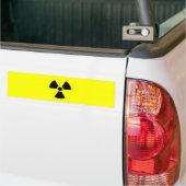 Stralingsymbool Bumpersticker (Op Truck)