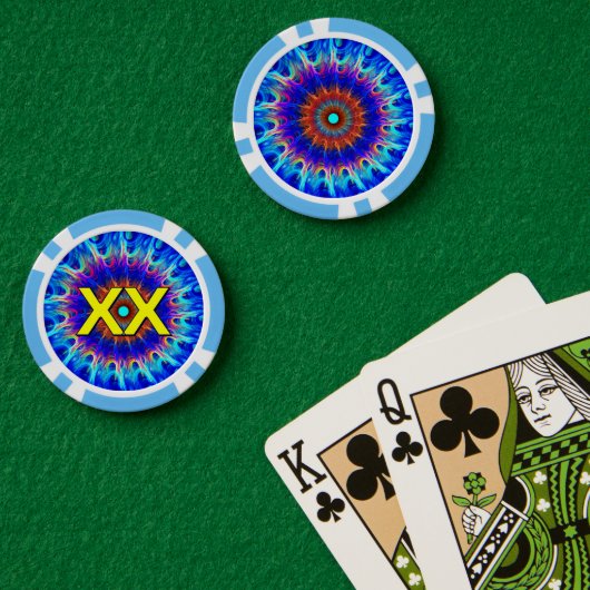 Stralingszone Poker Chips (Pokertafel (Dubbel))