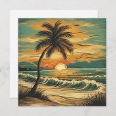 strand - 1 Kaart (Voorkant / Achterkant)