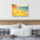 strand 4 juli Amerikaanse Onafhankelijkheidsdag Canvas Afdruk (Insitu (Slaapkamer))
