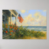  strand 4 juli Amerikaanse Onafhankelijkheidsdag Poster (Voorkant)