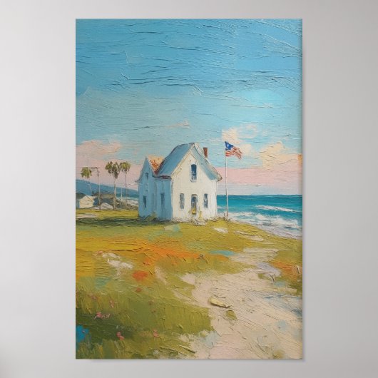strand 4 juli Amerikaanse Onafhankelijkheidsdag Poster (Voorkant)