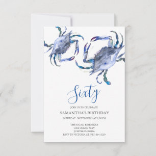 Strand 60e verjaardag uitnodigingen