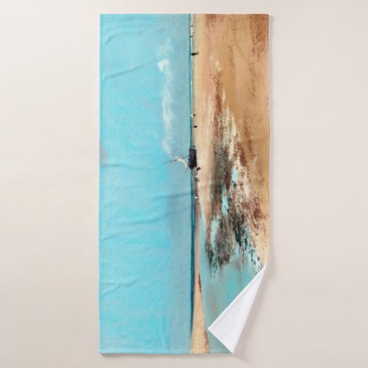 strand aan de lage zijkant (monding van de rivier) badhanddoek (Badhanddoek)