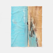 strand aan de lage zijkant (monding van de rivier) fleece deken (Voorkant)