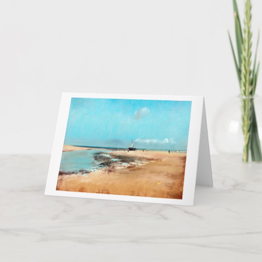 strand aan de lage zijkant (monding van de rivier) kaart (Voorkant)