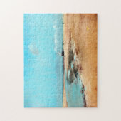 strand aan de lage zijkant (monding van de rivier) legpuzzel (Verticaal)