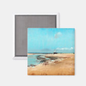 strand aan de lage zijkant (monding van de rivier) magneet (Voorkant / Achterkant)