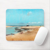 strand aan de lage zijkant (monding van de rivier) muismat (Met muis)