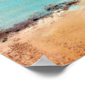 strand aan de lage zijkant (monding van de rivier) poster (Hoek)