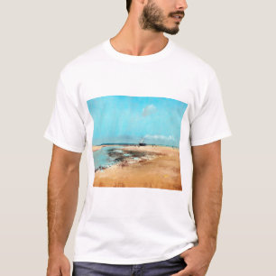 strand aan de lage zijkant (monding van de rivier) t-shirt