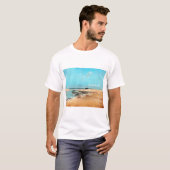 strand aan de lage zijkant (monding van de rivier) t-shirt (Voorkant volledig)