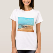 strand aan de lage zijkant (monding van de rivier) t-shirt (Voorkant)